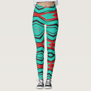 A modern multicolor abstract "Ratti_Creative_Arts" Leggings
