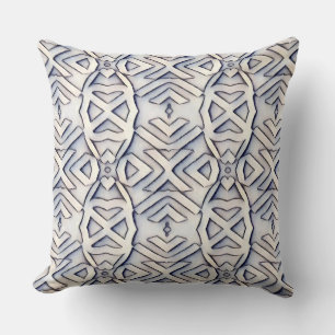 A modern multicolor all over fabric print pattern throw pillow