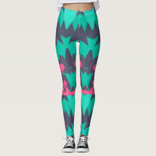 A modern multicolor seamless "Ratti_Creative_Arts" Leggings