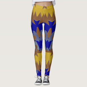 A modern multicolor seamless "Ratti_Creative_Arts" Leggings