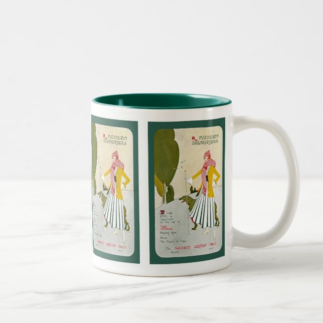 A Modern Shepherdess Two-Tone Coffee Mug (Right)