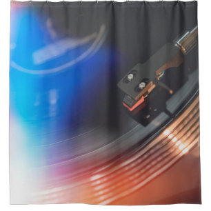 A modern turntable to play music on audio disc. Hi