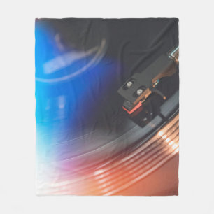 A modern turntable to play music on audio disc. Hi Fleece Blanket