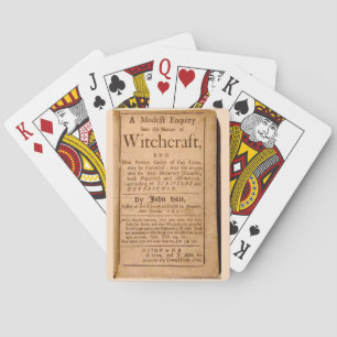 A Modest Enquiry into the Nature of Witchcraft Playing Cards