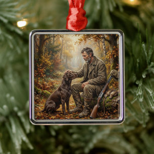 A Moment After the Hunt Metal Ornament