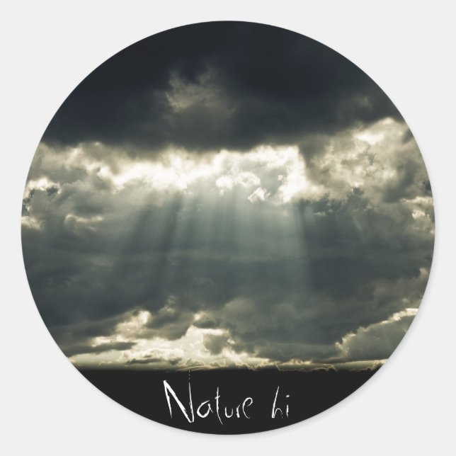 a moment created classic round sticker (Front)
