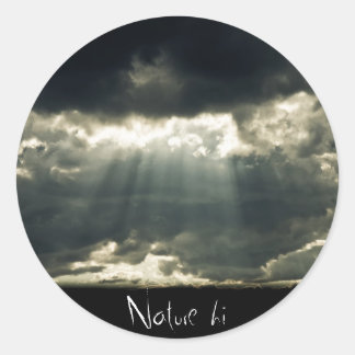 a moment created classic round sticker