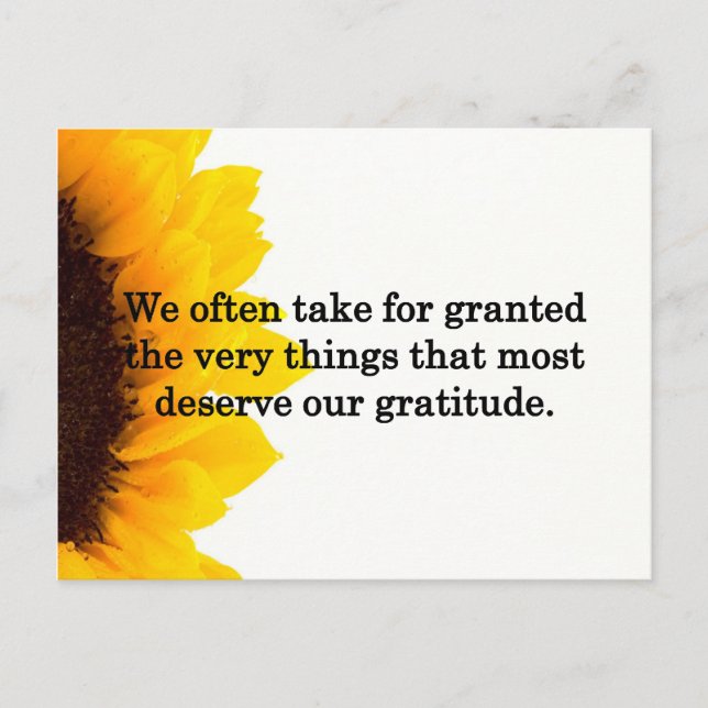 A Moment for Thanks Postcard (Front)