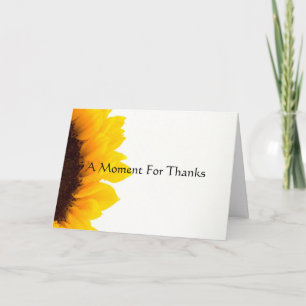 A Moment for Thanks Thank You Card