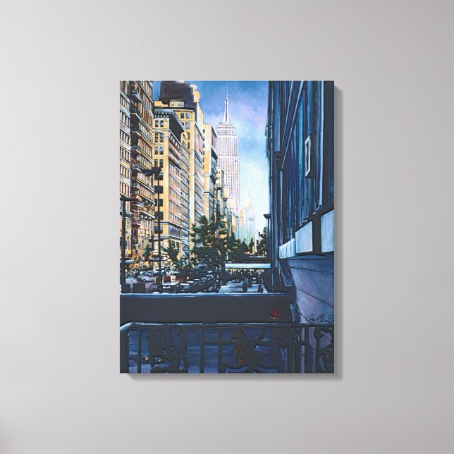 A Moment Hush In The City Limits Canvas Print (Front)
