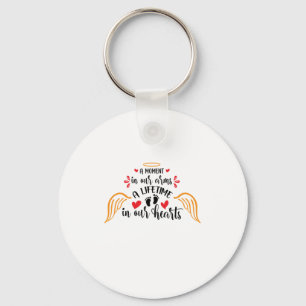 A moment in our arms a lifetime in our hearts blac keychain