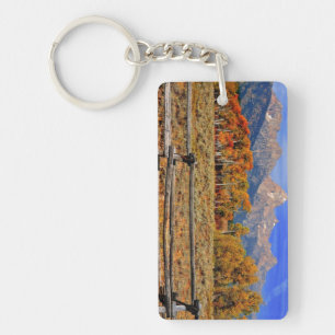 A Moment in Wyoming in Autumn Keychain