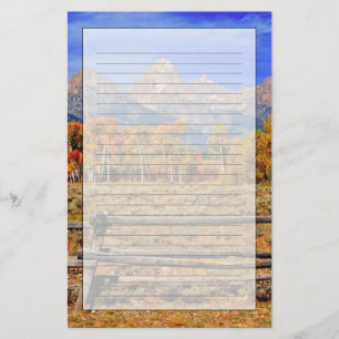 A Moment in Wyoming in Autumn Stationery