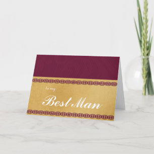 à mon Carte de remerciements Best Man