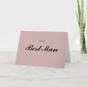 à mon Carte de remerciements Best Man