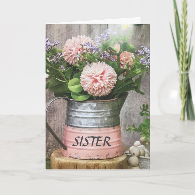 À MON EXTRAORDINAIRE **SOEUR** CARTE D'ANNIVERSAIR (Devant)