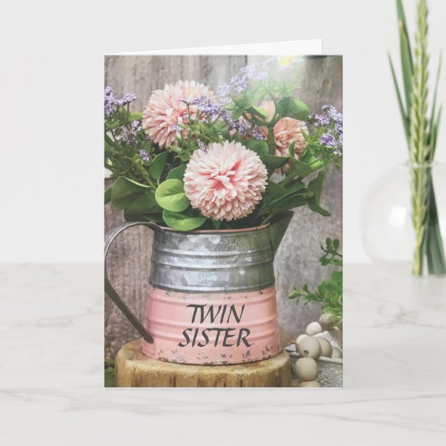 À MON EXTRAORDINAIRE **SOEUR DOUCE** CARTE D'ANNIV (Devant)