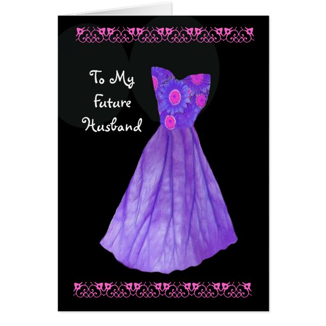 À mon futur mari - robe pourpre (Devant)