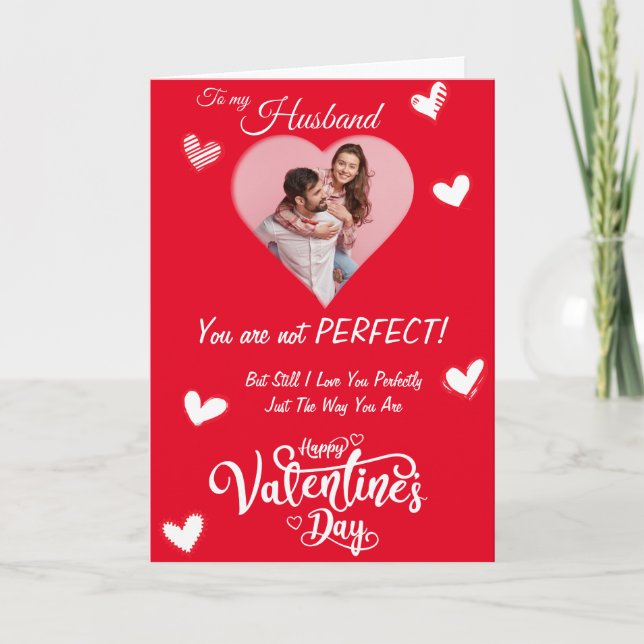 À mon mari (femme) Carte Valentine personnalisée (Devant)