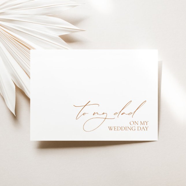 "À Mon Père Le Jour Du Mariage" Carte Message (Créateur téléchargé)