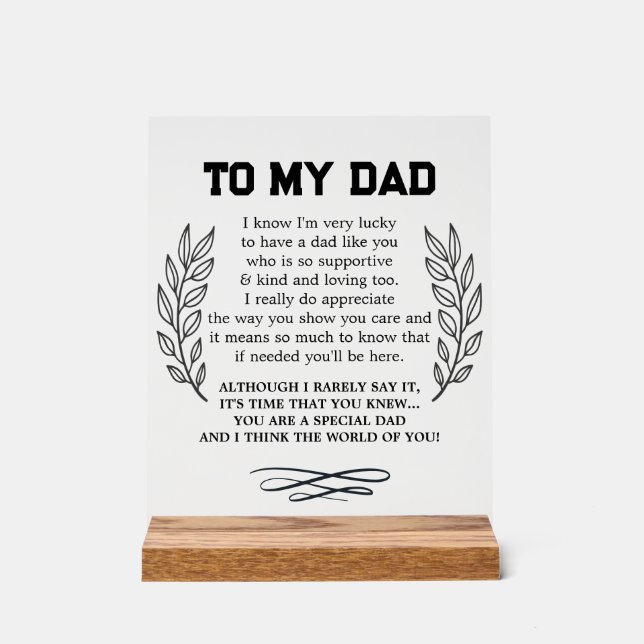 À mon père Poème de fille Fils (Recto)