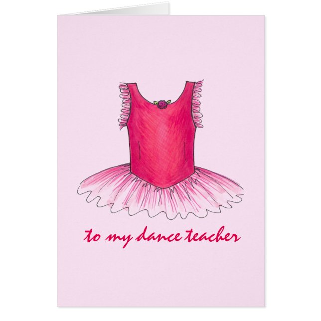 À mon professeur de danse Ballet rose Ballerina Tu (Devant)
