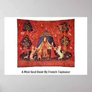 A Mon Seul Desir By French Tapisseur Poster