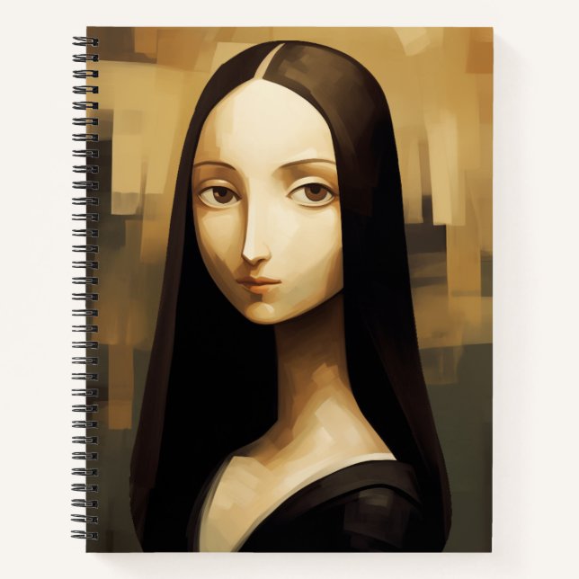 A Mona Lisa reimagined, a classic but also new. Notebook (Front)