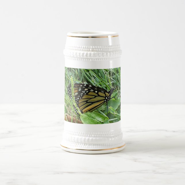 A Monarch Butterfly  Beer Stein (Center)