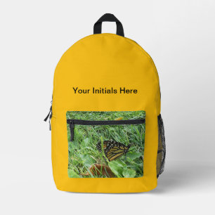 A Monarch Butterfly Printed Backpack