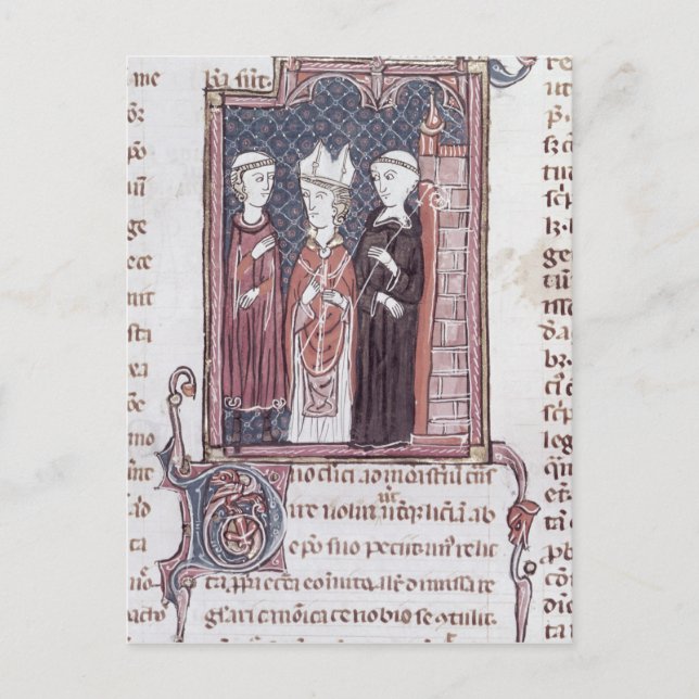 A Monk, a Bishop and an Abbot Postcard (Front)