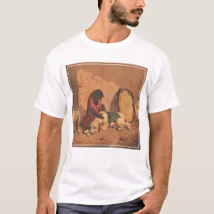 A Monkey And A Dog With A Large Tambourine T-Shirt