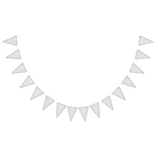 A monochromatic design showcasing a multitude of f bunting flags
