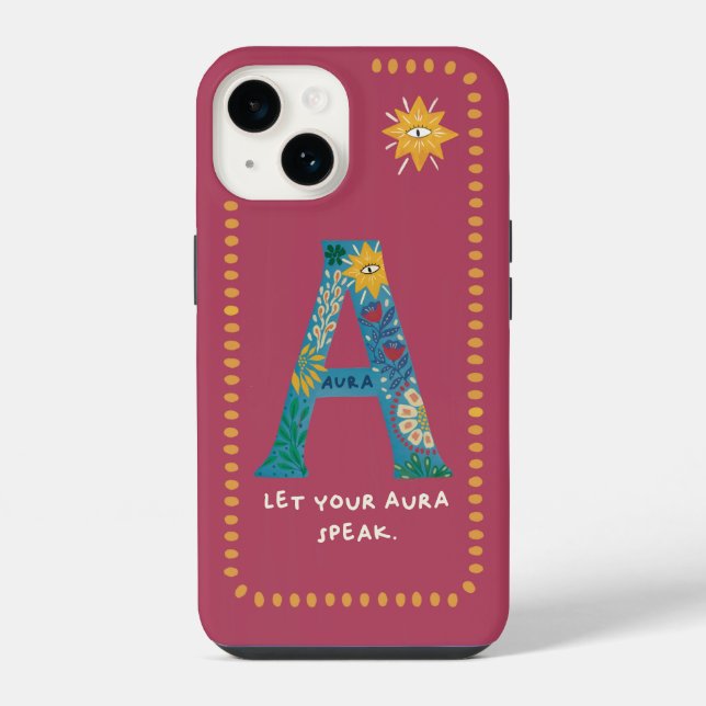 A Monogram Phone Case – Let Your Aura Speak  (Back)