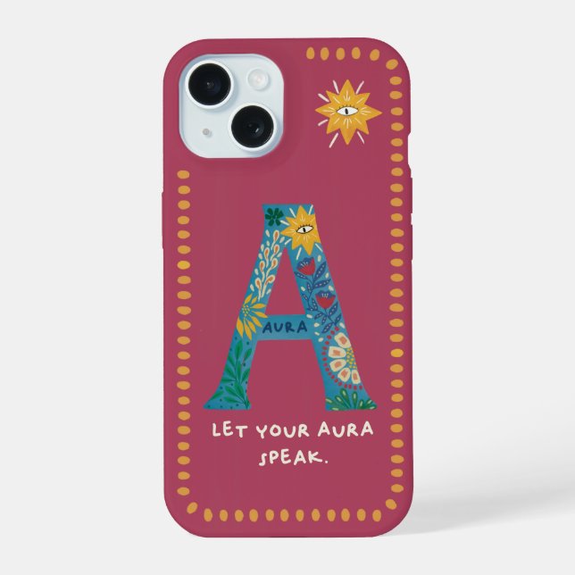 A Monogram Phone Case – Let Your Aura Speak  (Back)