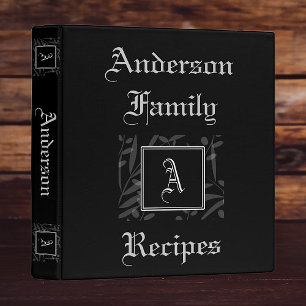 A Monogram Recipe Book Binder