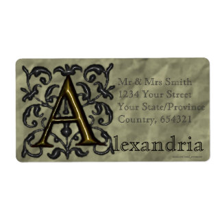 A - Monogramme Vintage (en or)