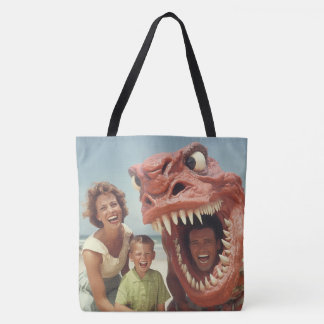 A Monster Day at the Beach Tote Bag
