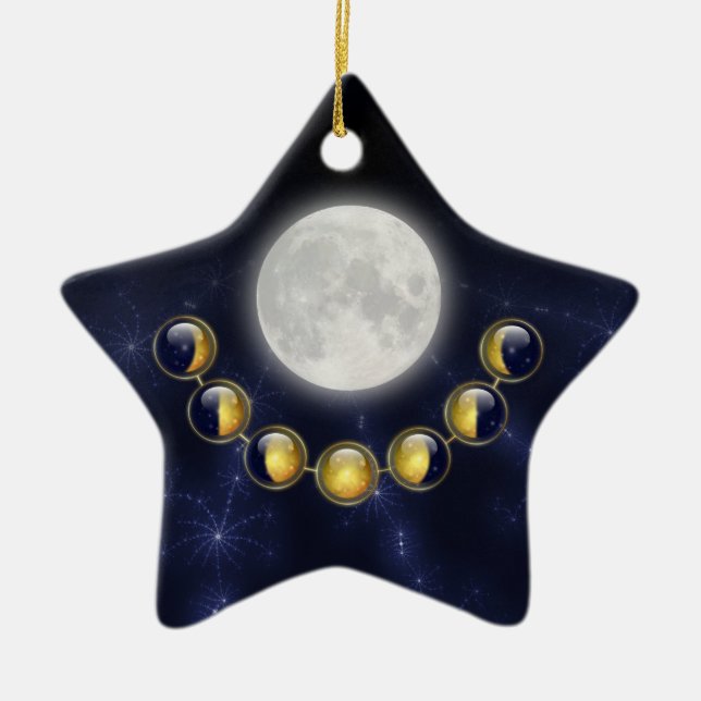 A Month in the Life of the Moon Ornament (Front)