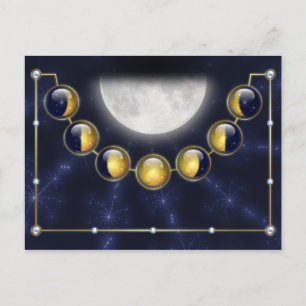 A Month in the Life of the Moon Postcard