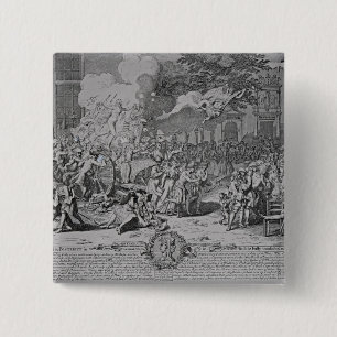 A Monument dedicated to Posterity, 1720 2 Inch Square Button