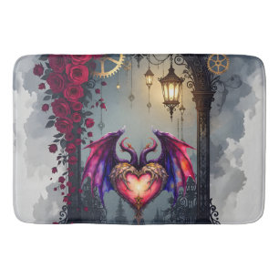 A Moonlit Invitation –Love Turns the Gears of Time Bath Mat