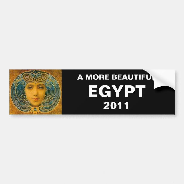 A MORE BEAUTIFUL EGYPT 2011 BUMPER STICKER (Front)