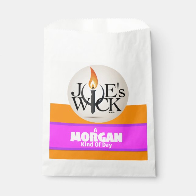 A Morgan Kind Of Day: with Joe's Wick Logo Favour Bag (Front)