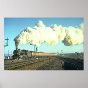 A morning commuter train for Port Elizabeth passes Poster