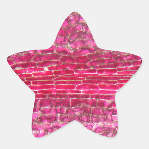 A morning glory flower under the microscope star sticker