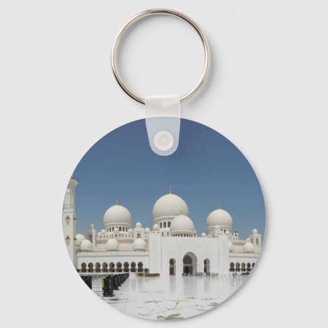 A Mosque in Abu Dhabi Keychain (Front)