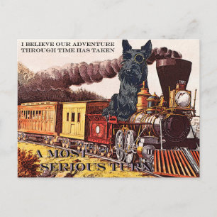"A most serious turn" Postcard