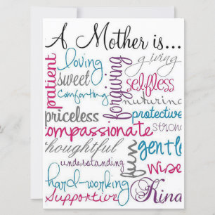 A Mother Is... Holiday Card