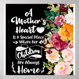 A Mother Is Like A Flower Gift, Mother's Day Gift Poster